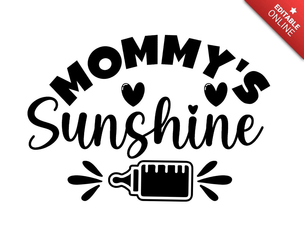 Modelo de design de camiseta de bebê "Mommy's sunshine