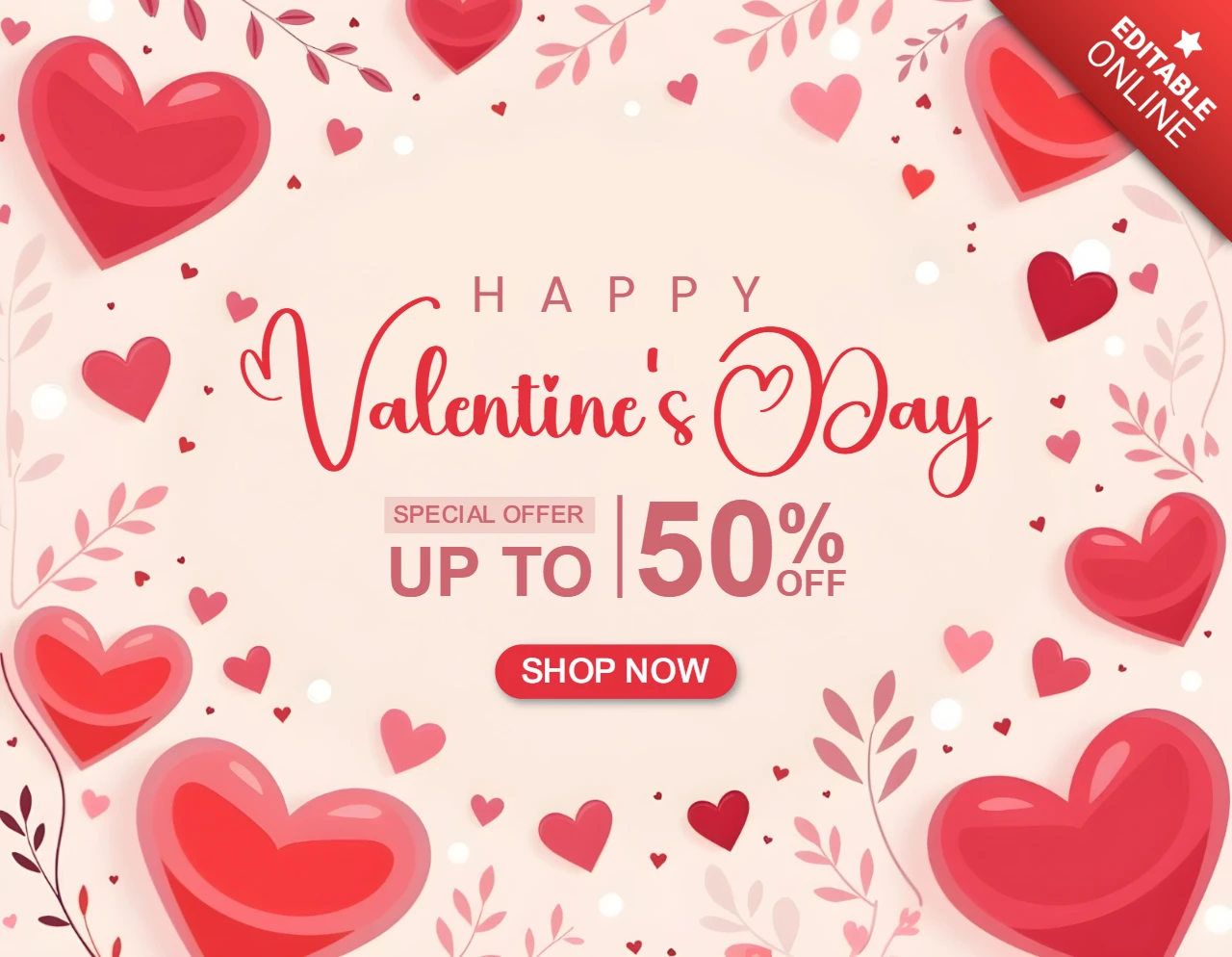 Offre spéciale de la Saint-Valentin - économisez jusqu'à 50% !