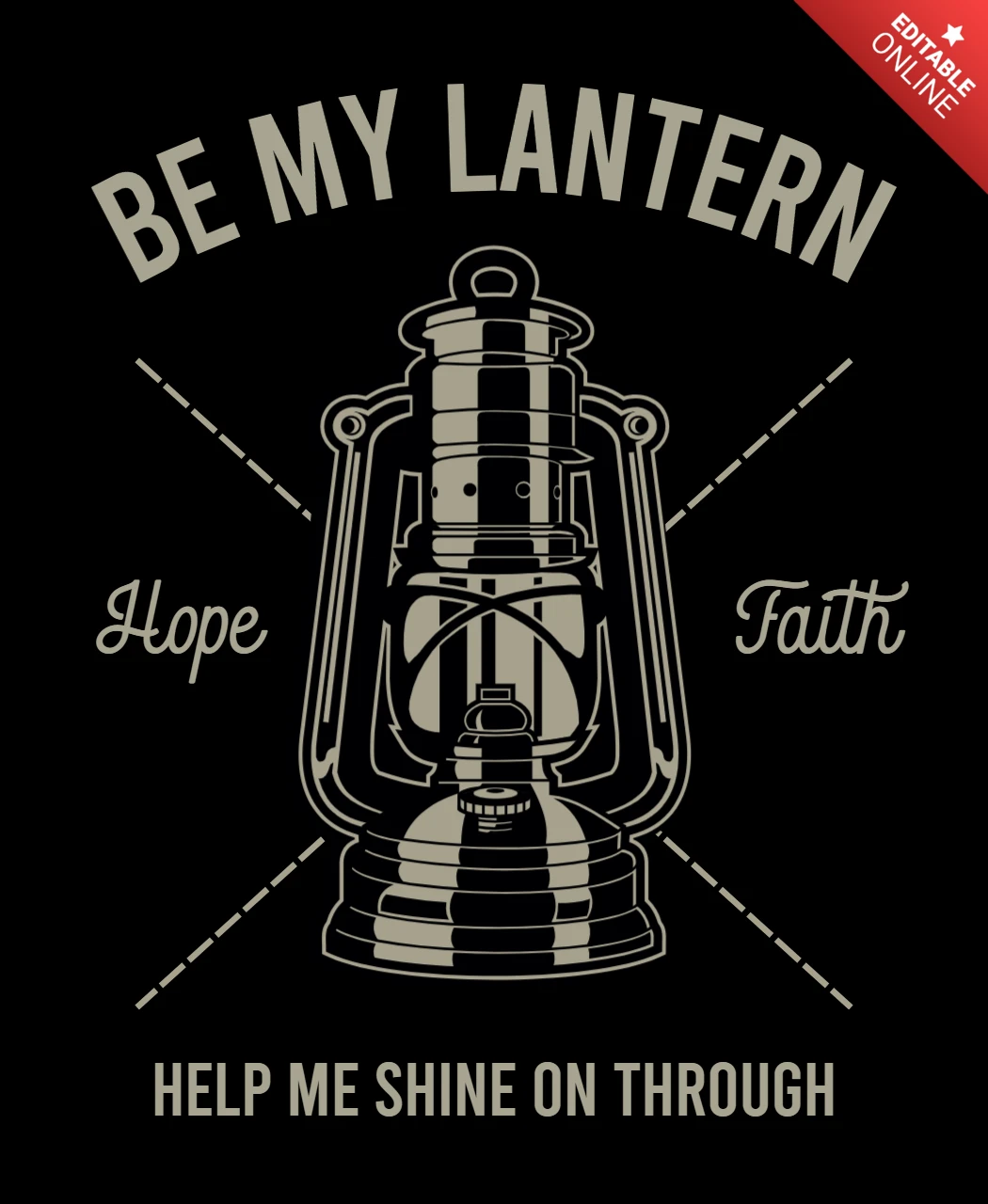 Laterne t-shirt design vorlage
