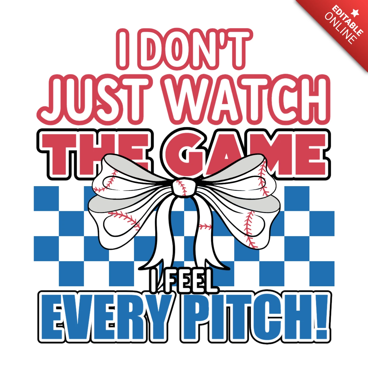 Siento cada diseño de plantilla de camiseta para fanáticos apasionados del béisbol y entusiastas del juego.