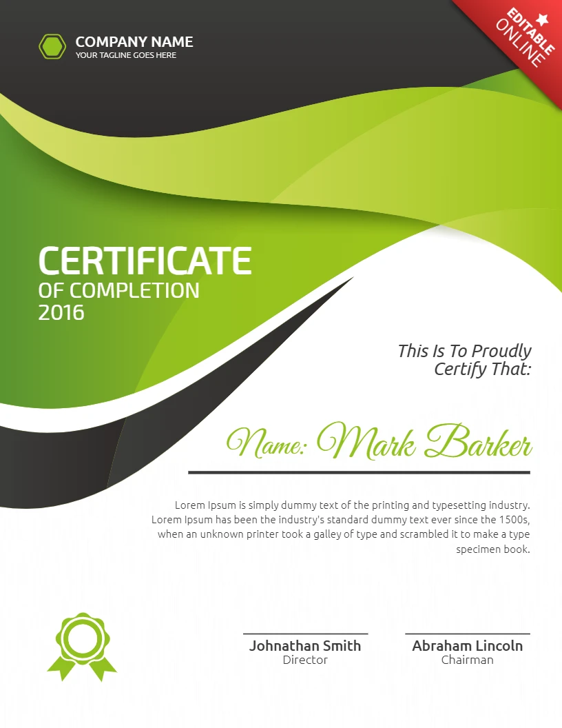 Abstracte moderne professionele zakelijke certificaat post ontwerpsjabloon