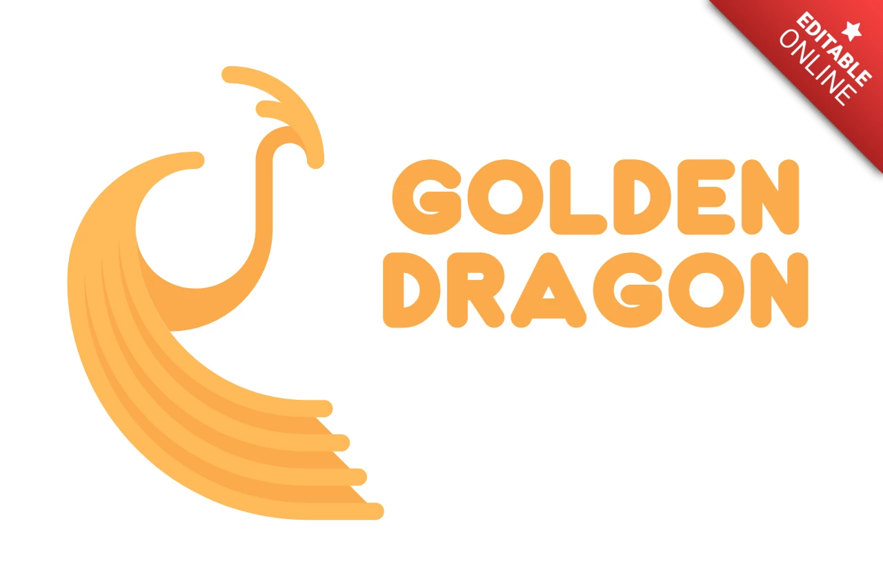 Pfau minimalistische Farbe Logo Design Vorlage