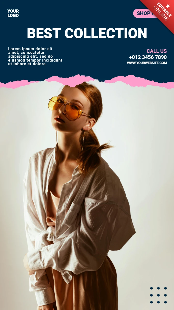 Woman Fashion Sale Instagram Story Post Design Template