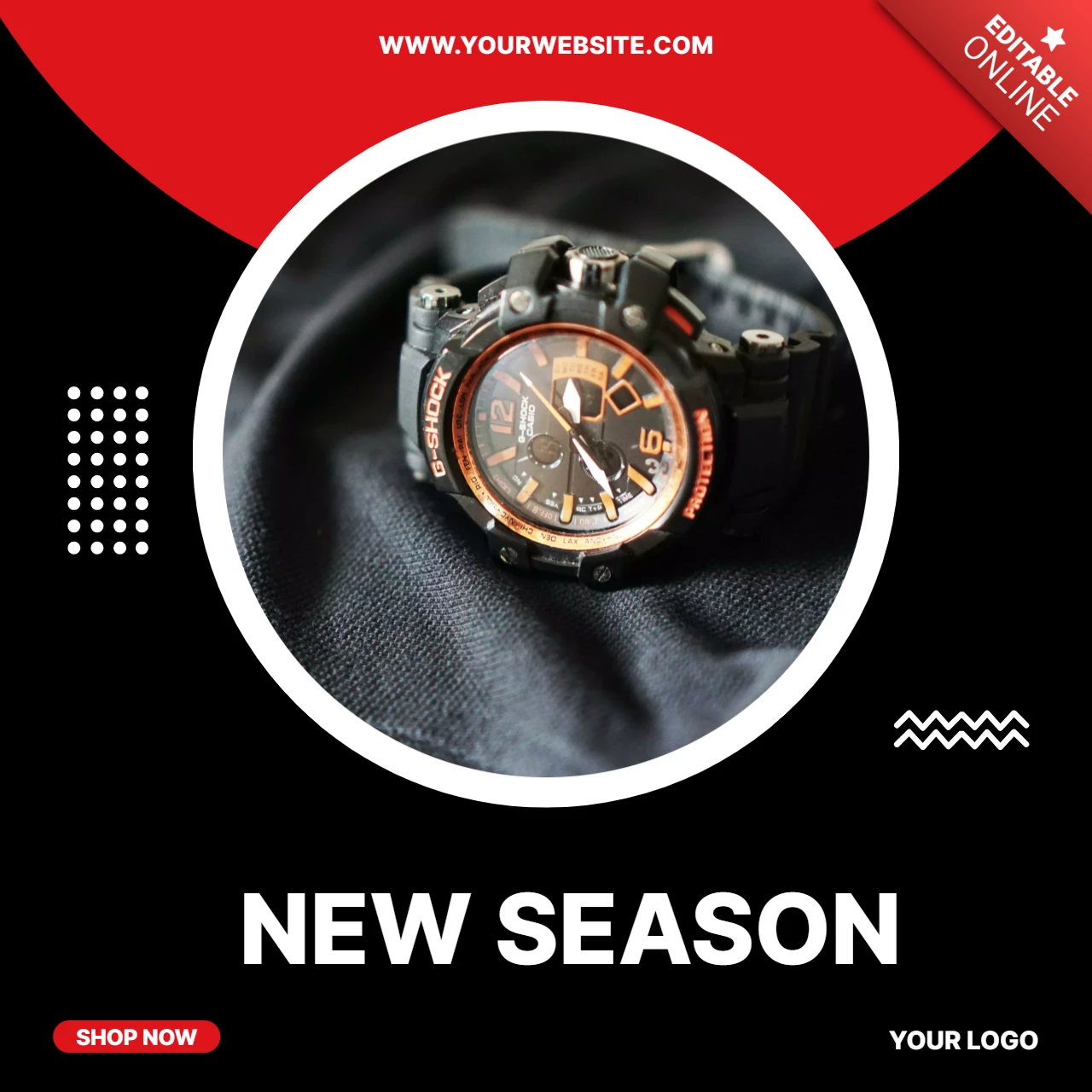 Watch Store Social Media Post Design Template