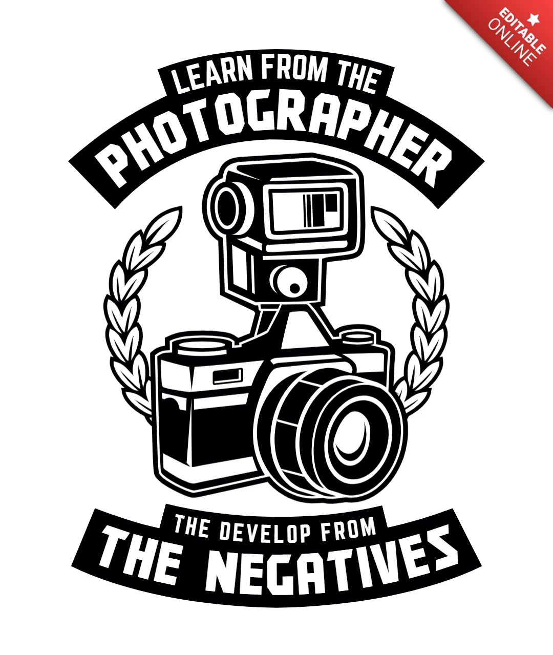Photographer Funny Quote T-Shirt Design Template