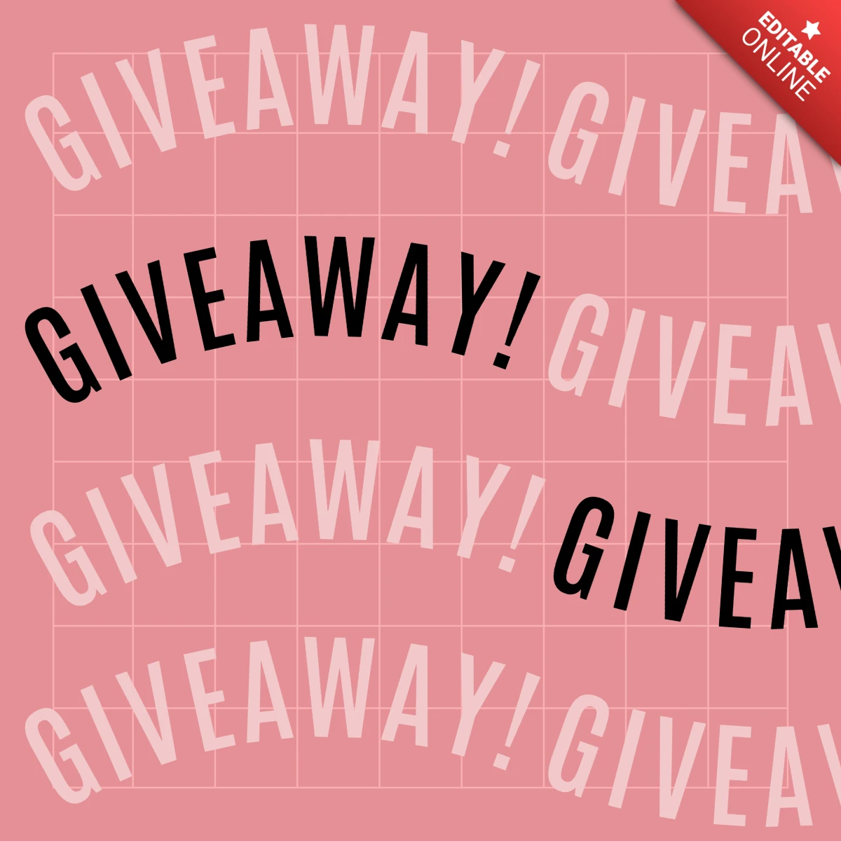 Giveaway Promotion Instagram Post Design Template