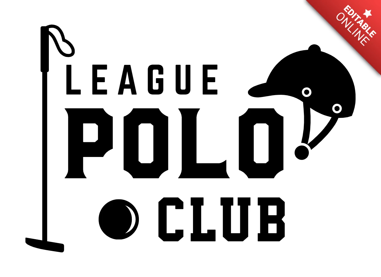 Polo Club League Logo Design Template
