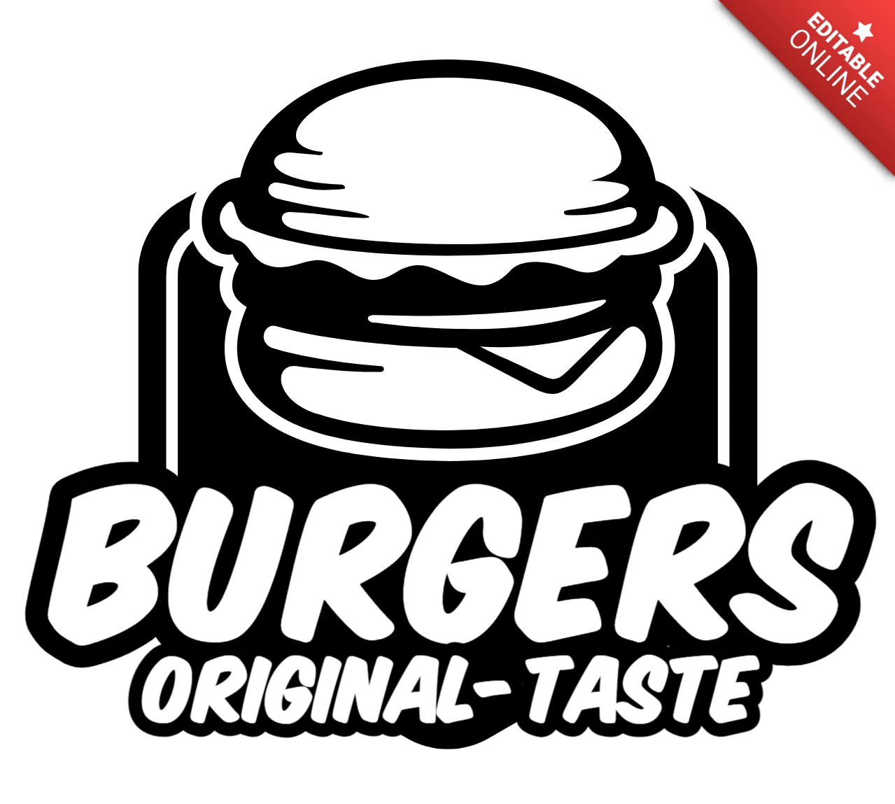 Burger Shop Logo Design Template