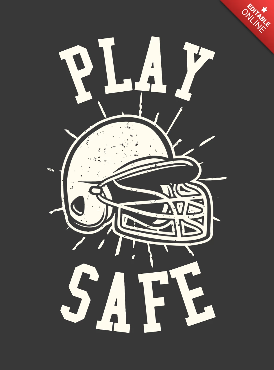 Baseballhelm Vintage T-Shirt Design-Vorlage