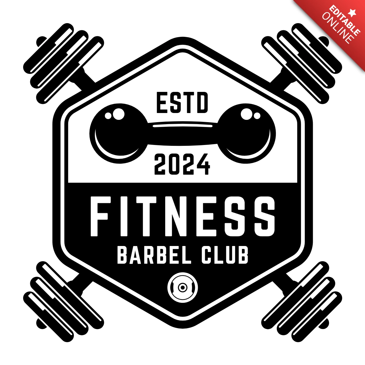 Szablon logo klubu fitness