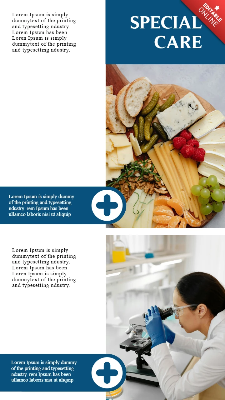 Medical Center Promotional Instagram Story Post Design Template