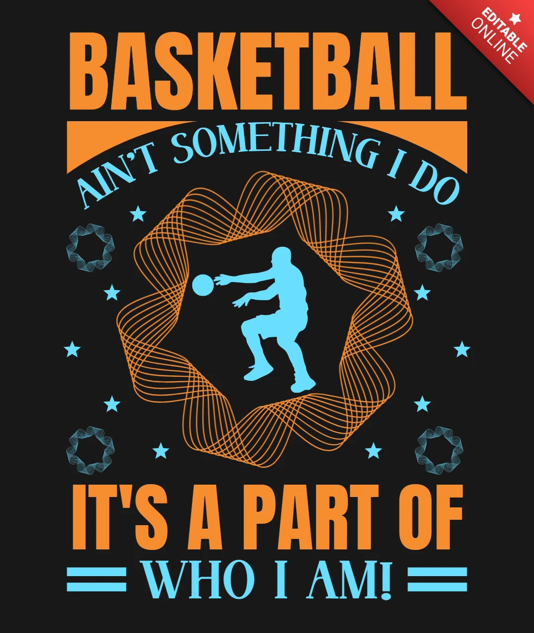 Basketball ain't something motivationnel design for apparel templates