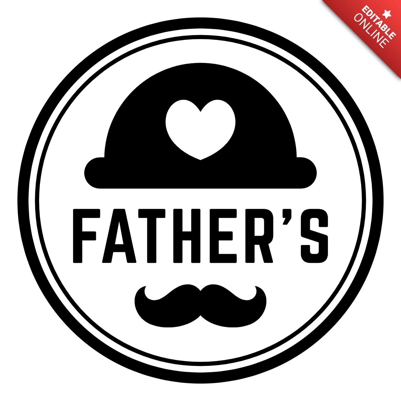 Happy Father's Day Logo Design Template