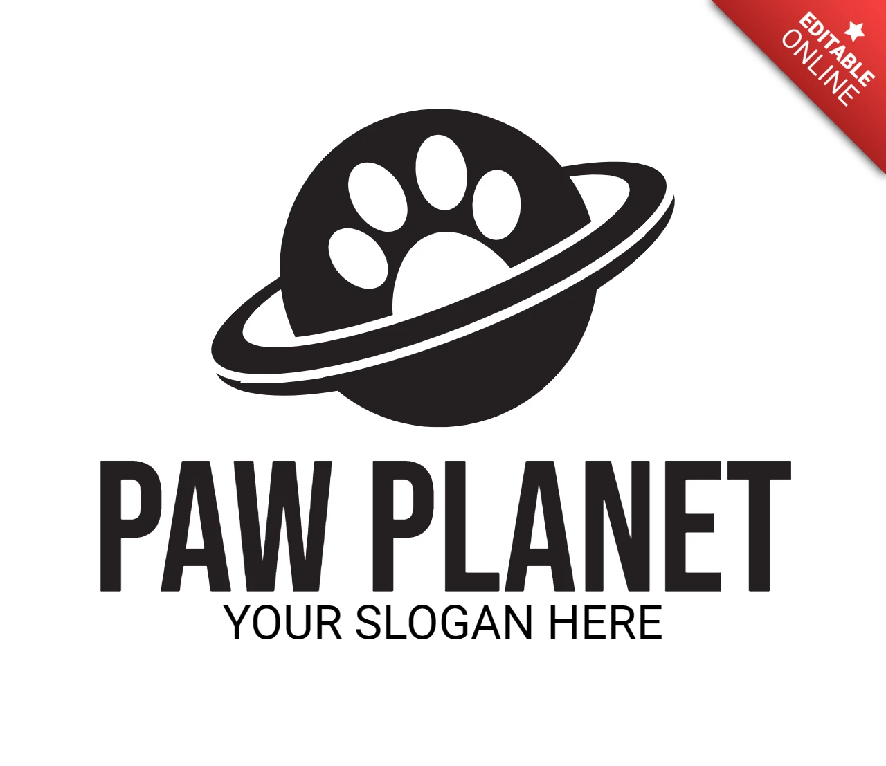 Szablon projektu logo Paw Planet