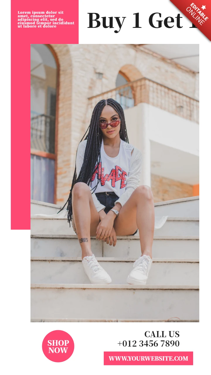 Buy 1 Get 1 Offer Instagram Story Post Design Template