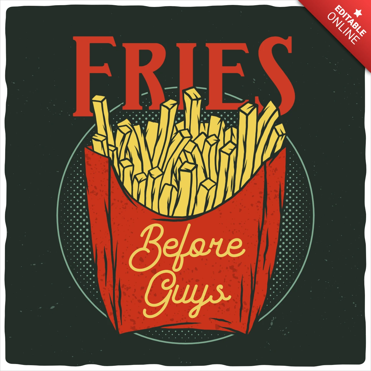 Citation de frites t-shirt vintage