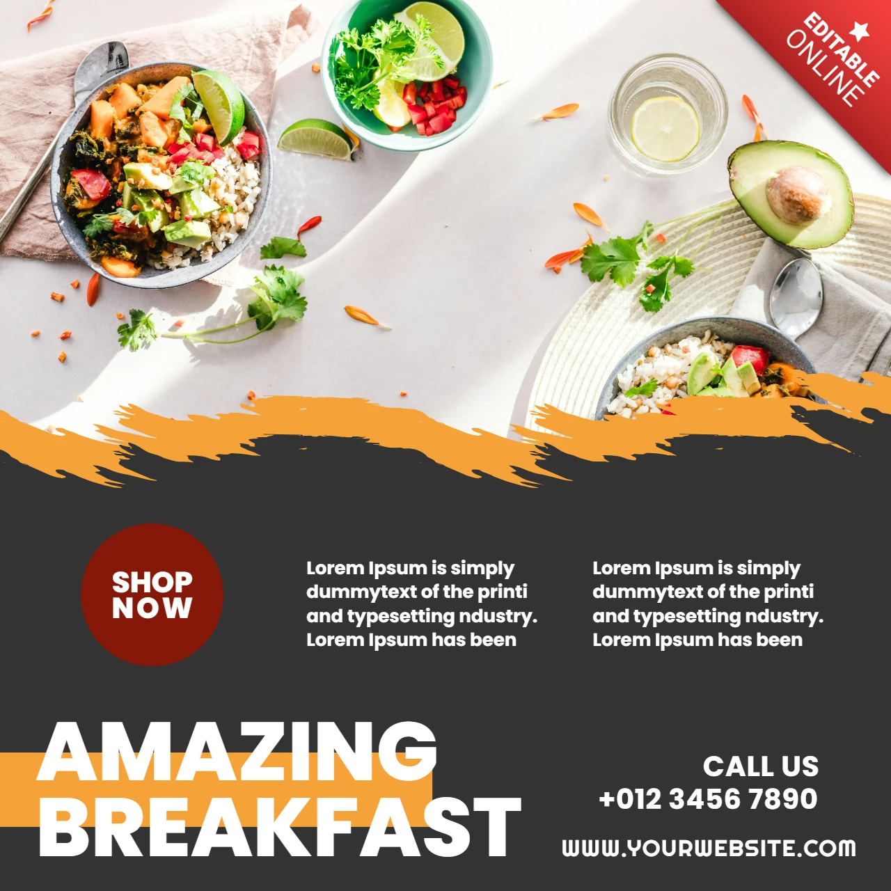 Eye-Catching Scratched Promotional Social Media Post Design Template