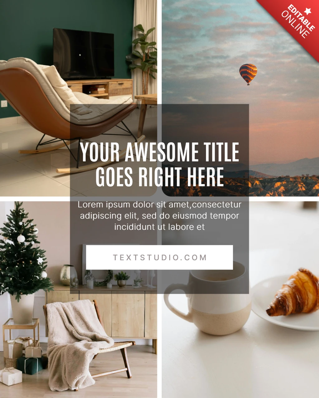 Modern Minimalist Lifestyle Instagram Post Design Template
