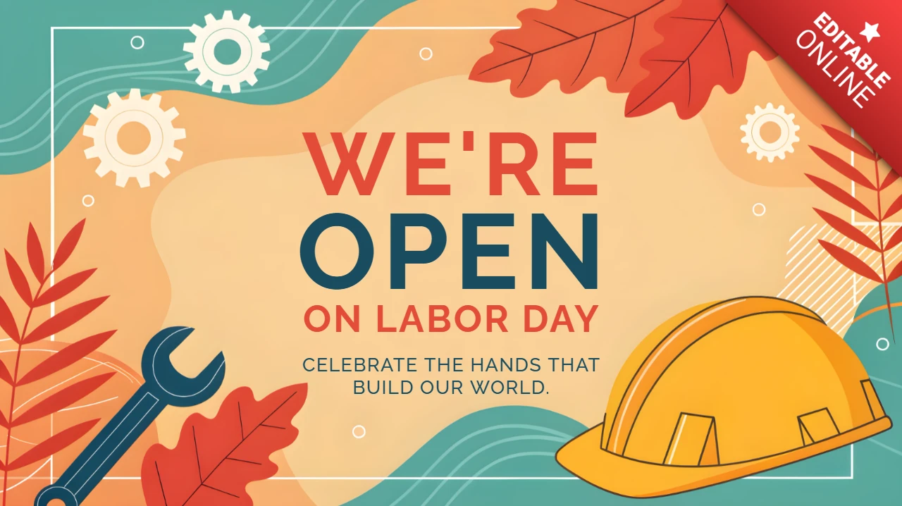 Labor Day Celebration Design Template – Vibrant and Playful Style for Promotions