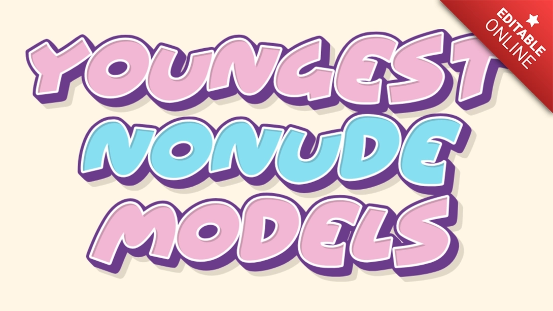 Youngest Nonude Models Efecto de Texto