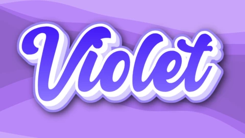 Violett Efecto de Texto