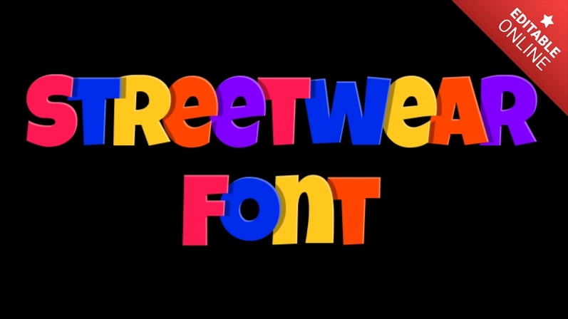 Streetwear Font Efecto de Texto
