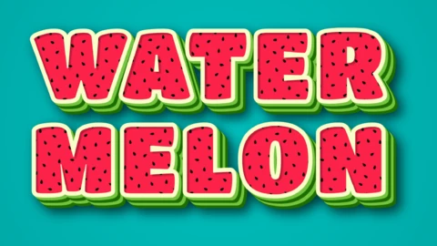 Maker | Watermelon Texture | Text Effect Generator