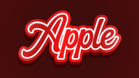 Parappa The Rapper Text PaRappa The Rapper | Red Apple 3D | Text Effect Generator