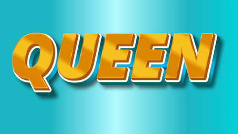 Explosion | Queen Gold Font Style | Text Effect Generator