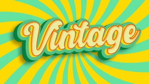Menu | Vintage 3D Font Style | Text Effect Generator