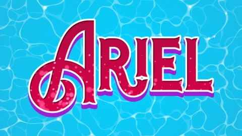 La sirenita Efecto de Texto