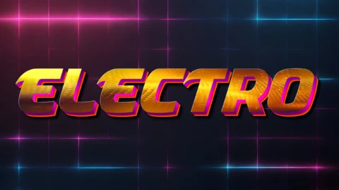 Lata 80-te Text Effect