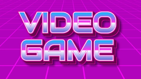 Retro futurism Efeito de texto
