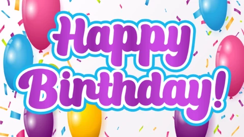 Happy birthday Texteffekt