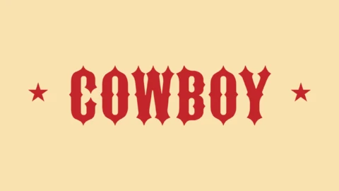 Vaquero Эффект текста