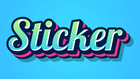Statement | Green Blue And Pink 3D | Text Effect Generator