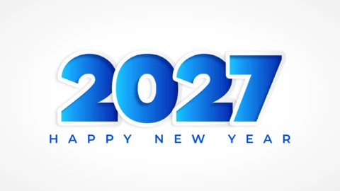 Recognition | Happy New Year 2025 Blue | Text Effect Generator