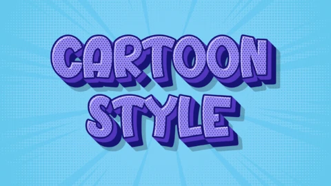 3d comic Texteffekt