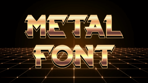 Último | 80s Metallic Font | Text Effect Generator