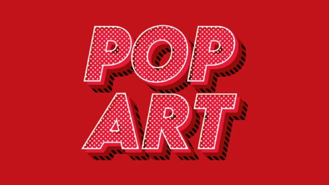 EyJBIjp7fX0 | Pop Art Red 3D | Text Effect Generator