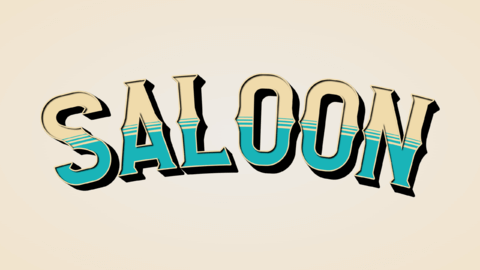 Signage | Saloon | Text Effect Generator