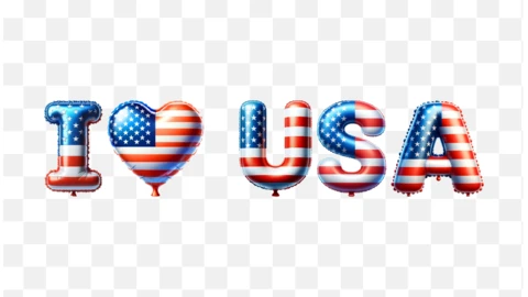 Beyonce | American Flag Balloon Alphabet Alfabeto Fuente | Generador de ...