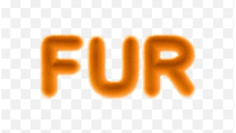 Indesign | Orange Fur Font | Text Effect Generator