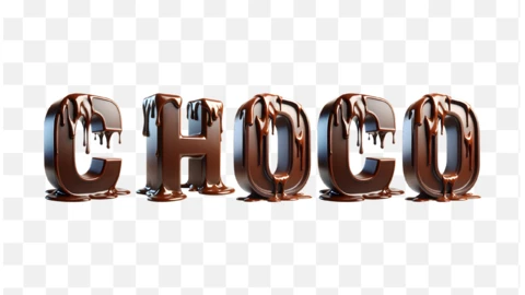 Table | Chocolate Alphabet Font | Text Effect Generator