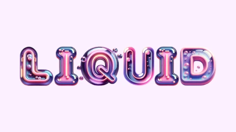 Rumi Letter Tracing Rumi | Bubble Liquid Alphabet Fuente | Generador de Efectos de Texto