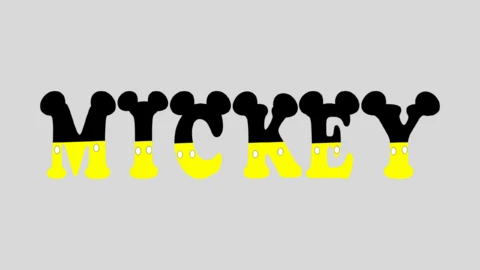 Fonte amarela Efecto de Texto