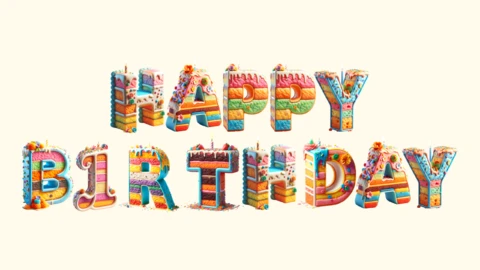 Decoration | Birthday Cake Alphabet Font | Text Effect Generator