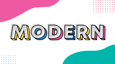 ARIEL | Memphis 3D Alphabet Font | Text Effect Generator