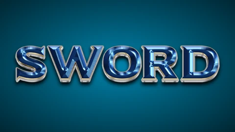 Employee | Shiny Blue Sword | Text Effect Generator