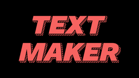 Statement | Red Striped Typography | Text Effect Generator